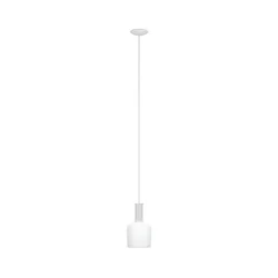 Eglo 62265 - Viseći luster na sajli PASCOA 1xE27/60W/230V 15,6 cm bela