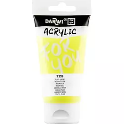 Akrilna barva DARWI Acryl 75 ml - Neon rumena