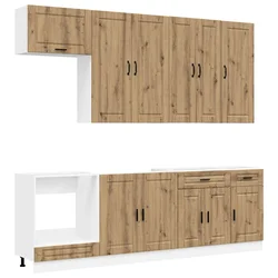 Kuhinjska jedinica PORTO 8 pcs Hrast artisan Konstruirano drvo