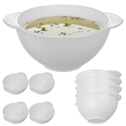 KADAX Skleda 500 ml za juho, boršč, ramen, skleda za bujon, bela, 4 kosi, (5000355812)