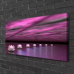 tulup.si Slika na platnu Rože narava voda rastlin 100x50 cm