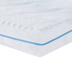 Vidaxl Vzmetnica Srednje trdo 200 x 200 cm Bela