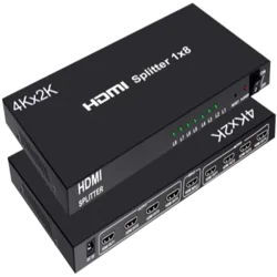 LINKOM HDMI Spliter 1x8 2.0V (4K @ 60Hz) crni