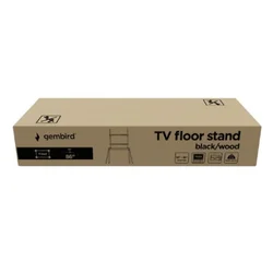 GEMBIRD TVS-86F-01-BK Podno postolje za TV, 55-86inc, crno/drvo