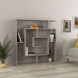 Hanah Home Polica za knjige, 125x128.6x22cm, Smeđa