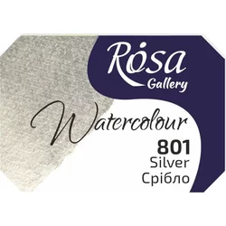Rosa 343801 Akvarelne barve 801 Silver 2,5 ml 1 kos