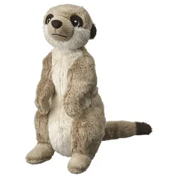 SANDLÖPARE Plišana igračka, merkat/bež, 20 cm