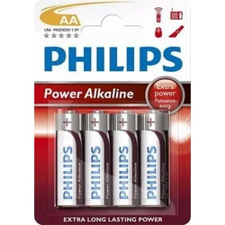Philips LR6P4B/10 - 4 kom alkalnih AA baterija POWER ALKALINE 1,5V 2600mAh