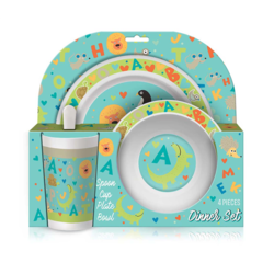 S-Cool Set za hranjenje beba Letters SC1599, Tirkizni