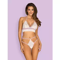 Sexy set 2-delni Lilyanne bele boje - S/M