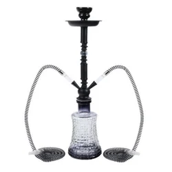 Shisha Big Mike črna 2 cevi 58 cm