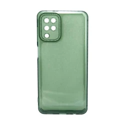 Maska za telefon TRANSPARENT COLOR za Samsung A12, Zelena