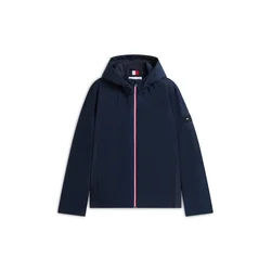 TOMMY HILFIGER Prehodna jakna marine/češnjevo rdeča/bela