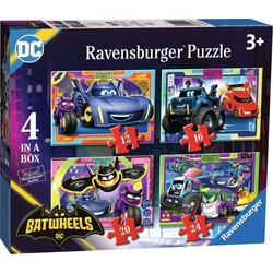 Ravensburger Puzzle Netopirska kolesa, 4v1 (12, 16, 20, 24 kosov)