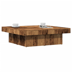 Stol za kavu staro drvo 90 x 90 x 28 cm od konstruiranog drva