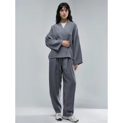 Busem Kimono temno siva