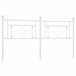 Vidaxl Kovinsko nadomestno vzglavje belo 180 cm