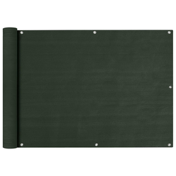 Balkonski zastor tamnozeleni 75 x 600 cm HDPE