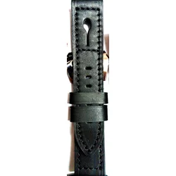 Kožni kaiš 24mm Crna boja 24.229