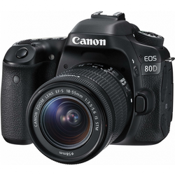 CANON D-SLR fotoaparat EOS 80D + objektiv 18-55 IS STM