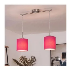 Brilagi - LED luster na sajli NUBILA 2xE27/60W/230V ružičasta