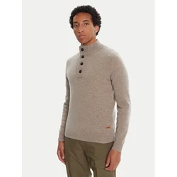 Barbour Pulover Patch Half Zip MKN0585ST51 Bež Regular Fit