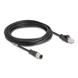 DeLOCK M12 kabel, 8-polni moški A-kode/RJ45 moški, PVC, 5 m
