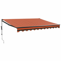 Automatska tenda na uvlačenje narančasto-smeđa 3,5 x 2,5 m