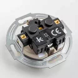 Kliklap - Retro kućna utičnica sa okvirom SCHUKO 230V/16A bež