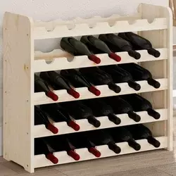 Stalak za vino 67,5 x 25 x 60 cm od masivne borovine