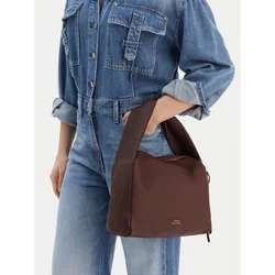 Ročna torba Tommy Hilfiger City Leather Shoulder Bag AW0AW18152 Rjava