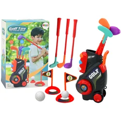 Mini Golf Set za Otroke z Vozičkom na Kolesih