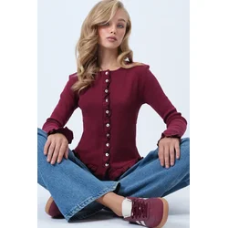 Trend Alacati Stili Ženska bluza Alc-X14533, Bordo