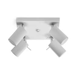 Sollux SL.0090 - Spot svetlo RING 4 4xGU10/10W/230V bela