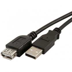 FAST ASIA Kabl USB A - USB A MF (produžni) 5m crni