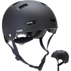 BTWIN Crno-plava kaciga za vožnju rolerima, skejtbordom ili trotinetom MF500 L/59-62cm