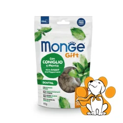Monge Filled And Crunchy Dental Poslastice Za Mačke,60g, Zečetina sa Pepermintom