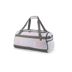 PUMA Sportska torba Challenger, tamo siva / pastelno roza / bijela