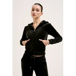 Juicy Couture Ženski duks sa kapuljačom Robertson, Crni