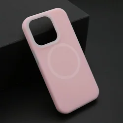 Futrola PASTEL COLOR MagSafe za iPhone 15 Pro/ roze