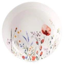 Northix Porcelanasti globoki krožnik, 20,5 cm, 600 ml