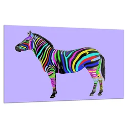 shumee Steklena zaščitna plošča ZA štedilnik 80x52 zebra