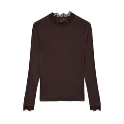 VERO MODA Majica VMRosa temno rjava