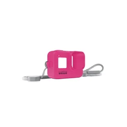 GOPRO Silikonska zaštita kućišta i vezica (Roze), Sleeve + Lanyard, AJSST-007,  Kućište, Roze