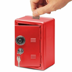 Pokloni Metalni Trezor - Kasica Crvena 25250
