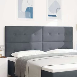 LED glava kreveta s LED trakama Sivi 200 cm Baršun
