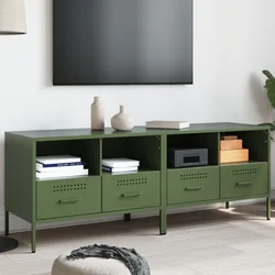 TV ormarići 2 kom maslinastozeleni 68 x 39 x 50,5 cm čelični