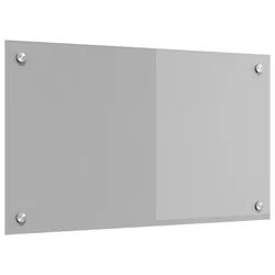 Kuhinjski zid Svijetlo siva 70 x 40 cm Staklo otporno na udarce