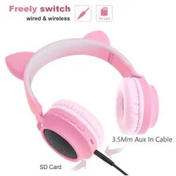 Bluetooth slusalice BT028C (S28) roze