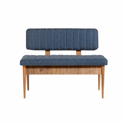 HANAH HOME Trpezarijska klupa Vina Bank Dark Blue Atlantic